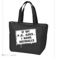 If My PO Asks I Hang Drywall Funny Tote Bag thumb 3