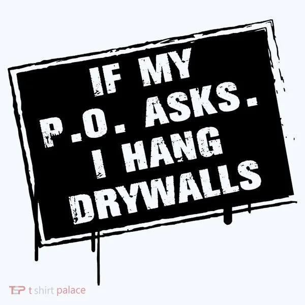 If My PO Asks I Hang Drywall Funny Doggie Tank
