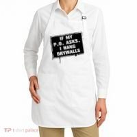 If My PO Asks I Hang Drywall Funny Apron thumb 2