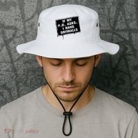 If My PO Asks I Hang Drywall Funny Bucket Hat thumb 2