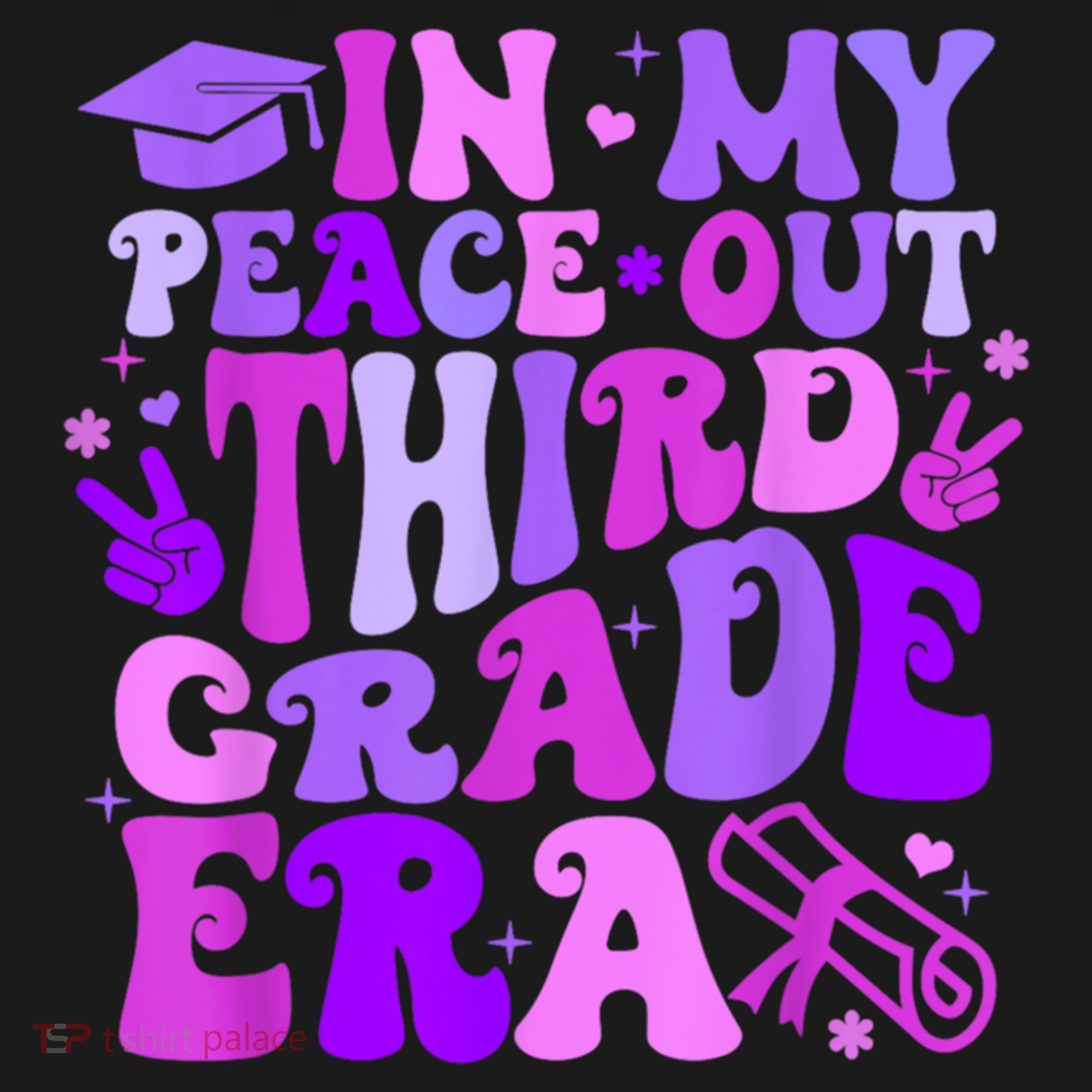 In My Peace Out Third Grade Era Graduate Last Day Of School Cute Gift Women's Hoodie
