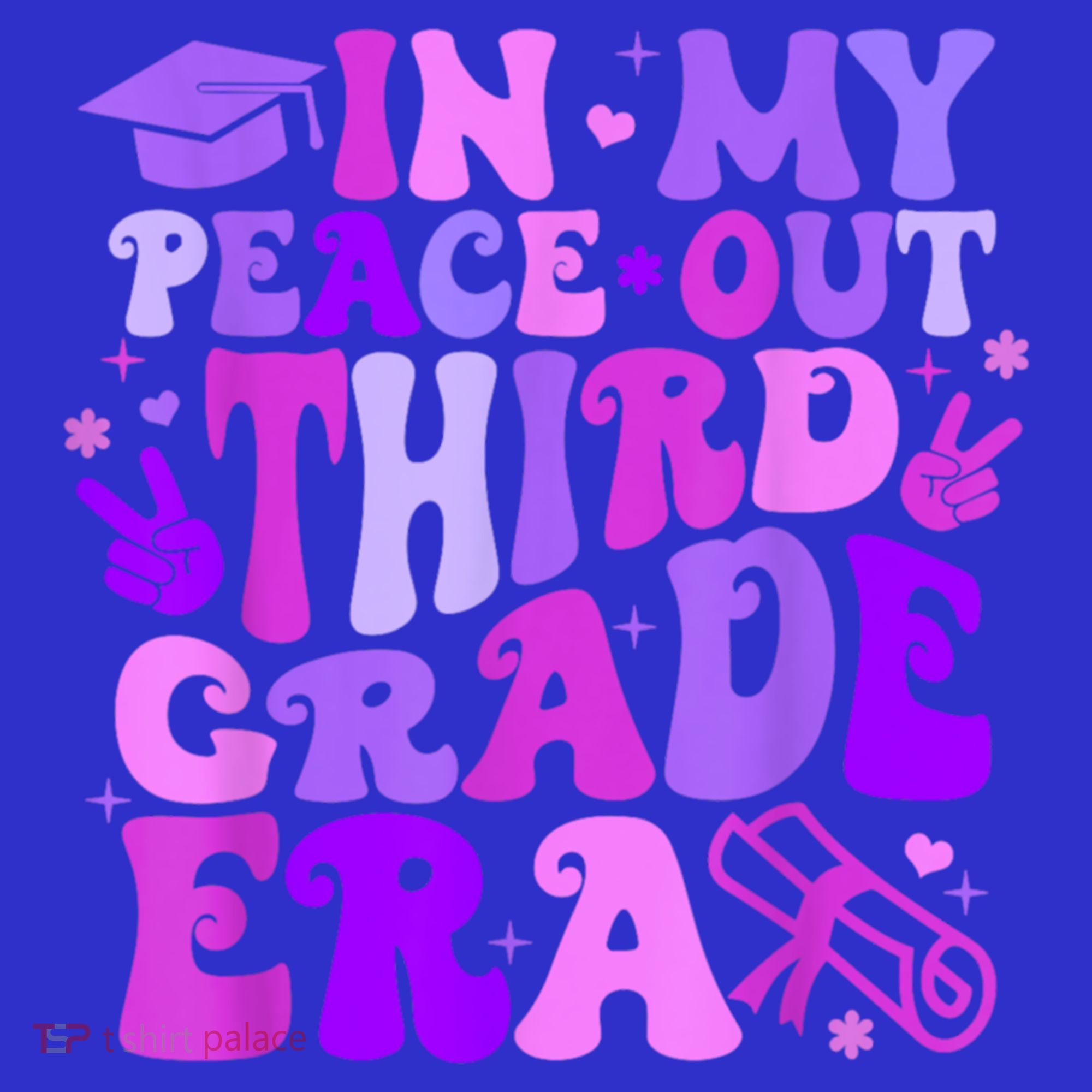 In My Peace Out Third Grade Era Graduate Last Day Of School Cute Gift Long Sleeve Shirt