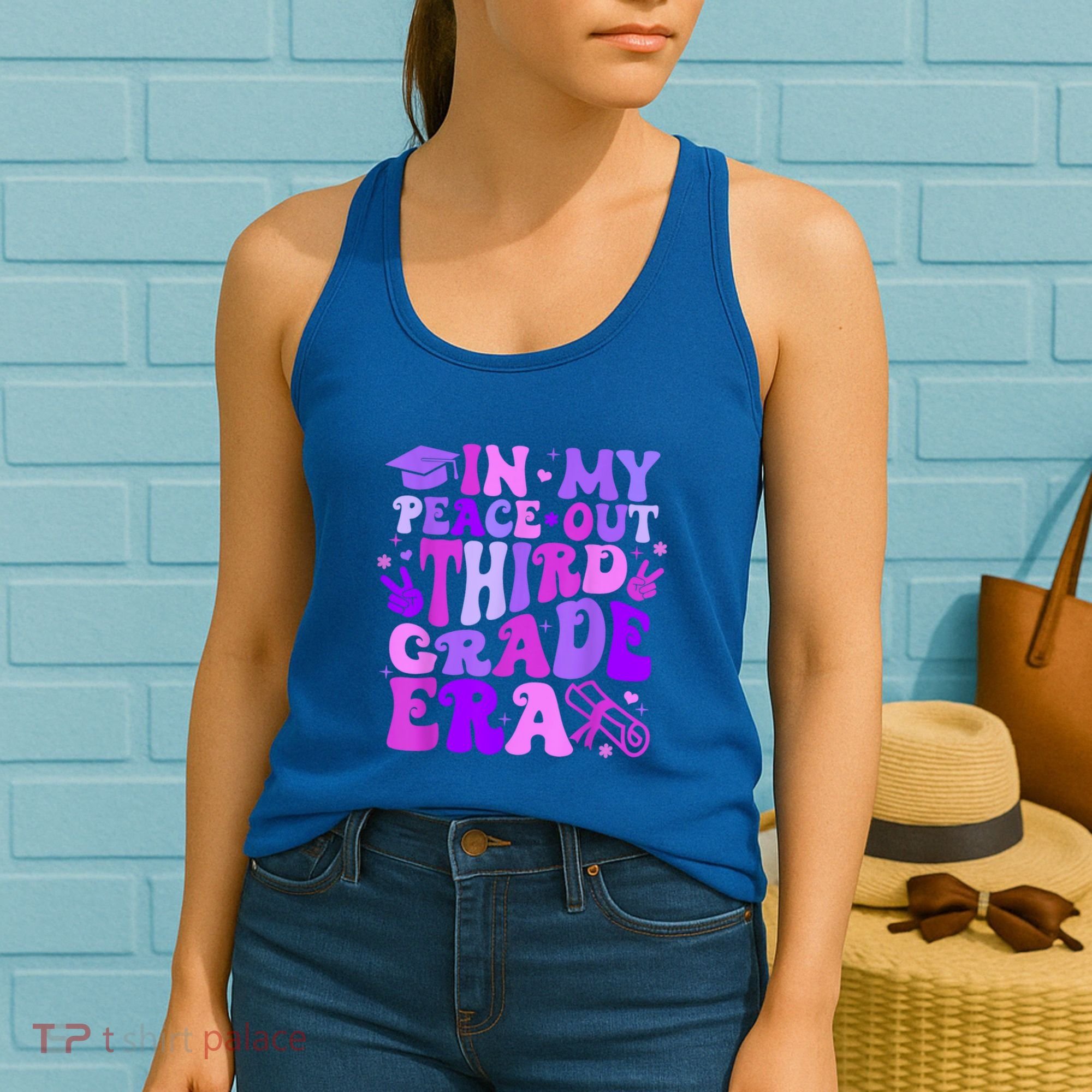In My Peace Out Third Grade Era Graduate Last Day Of School Cute Gift Women's Tank Top