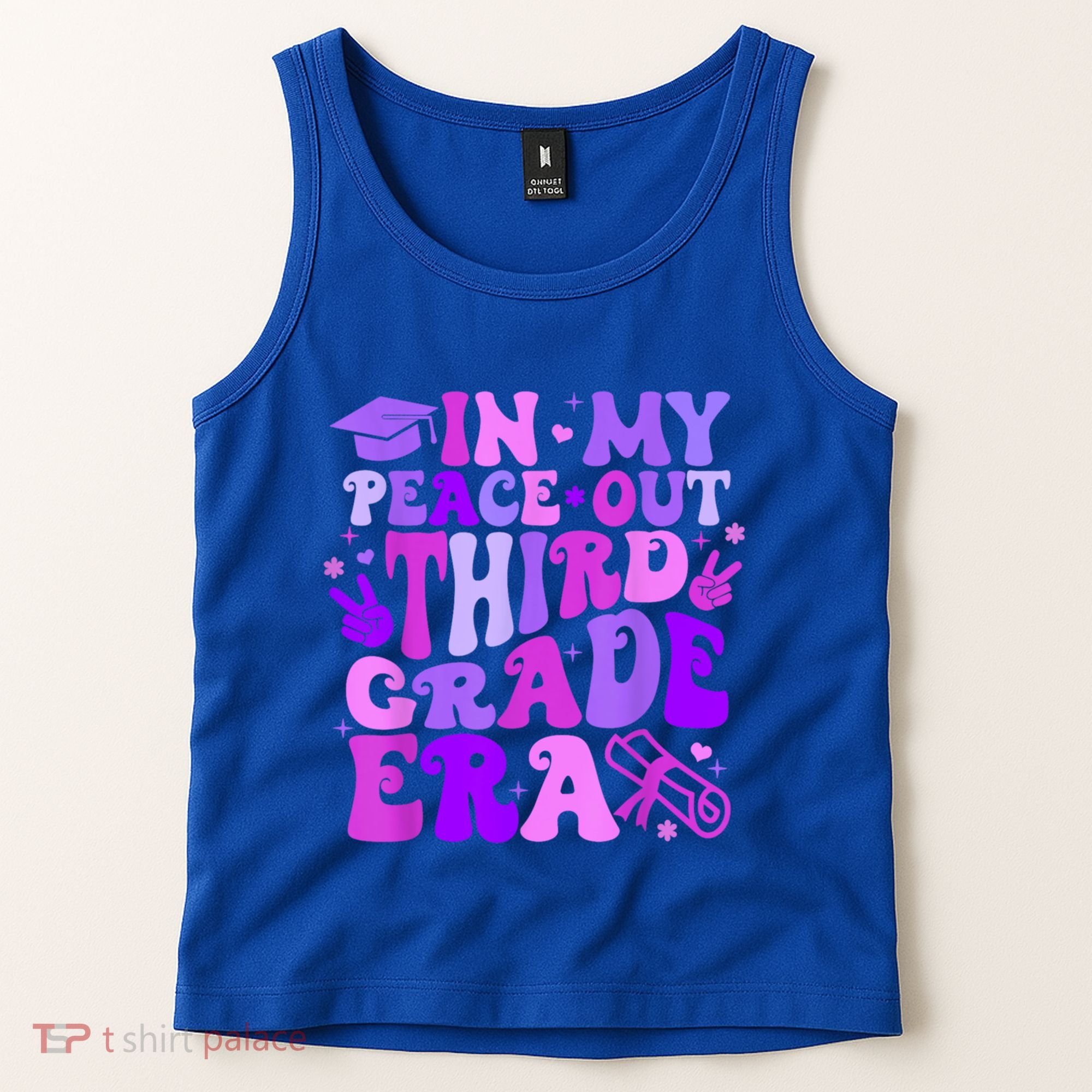 In My Peace Out Third Grade Era Graduate Last Day Of School Cute Gift Tank Top