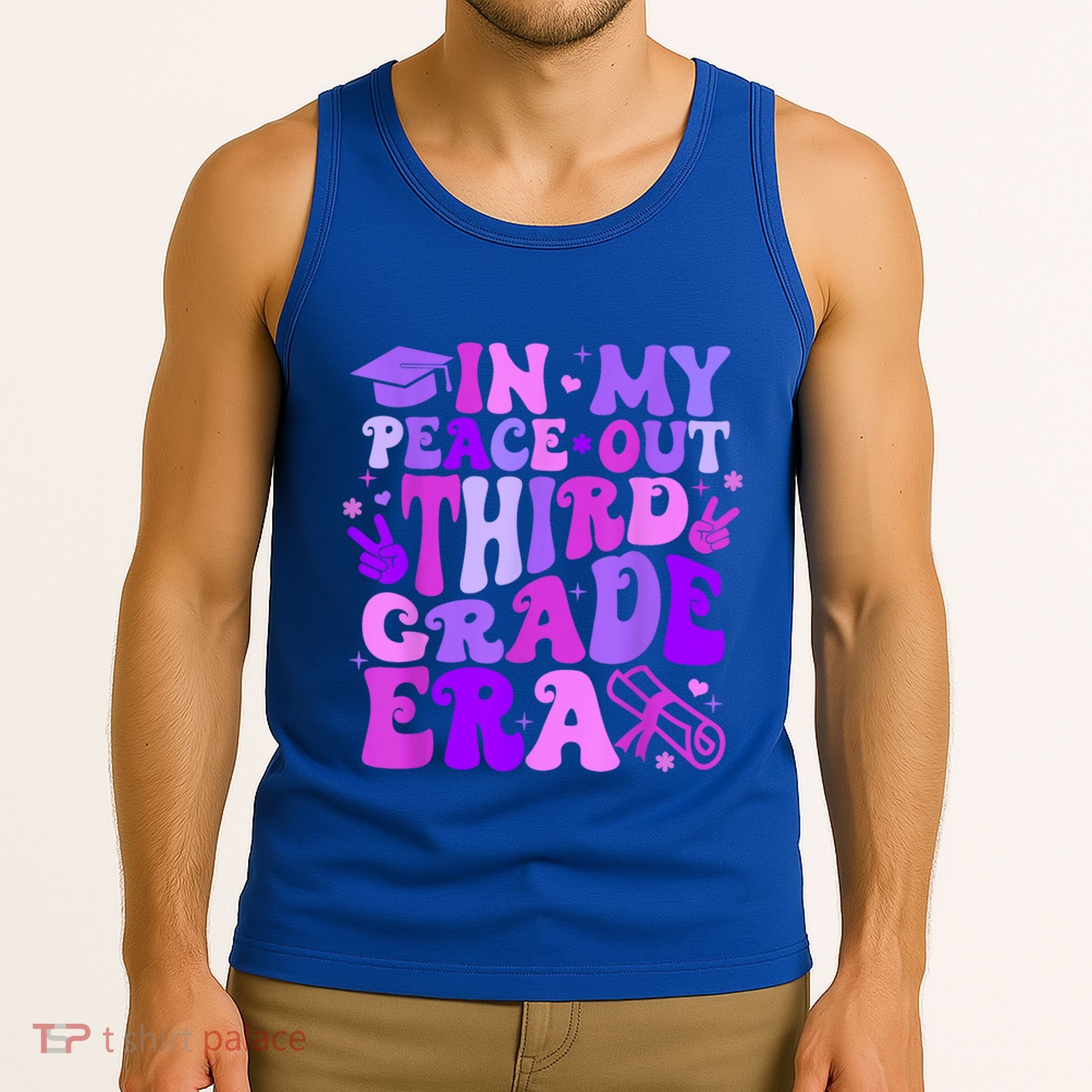 In My Peace Out Third Grade Era Graduate Last Day Of School Cute Gift Tank Top