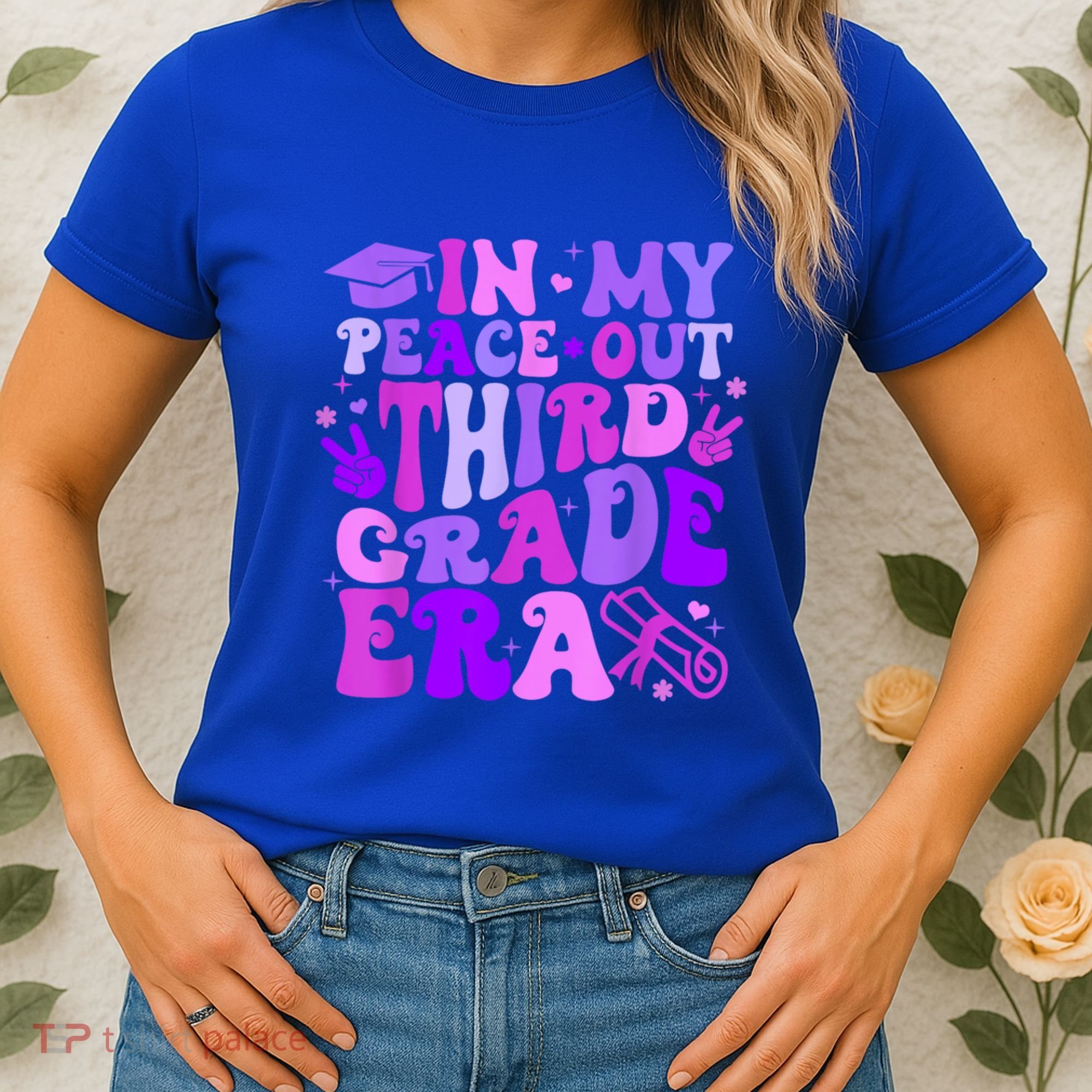In My Peace Out Third Grade Era Graduate Last Day Of School Cute Gift Women's T-Shirt