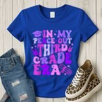 In My Peace Out Third Grade Era Graduate Last Day Of School Cute Gift Women's T-Shirt thumb 3