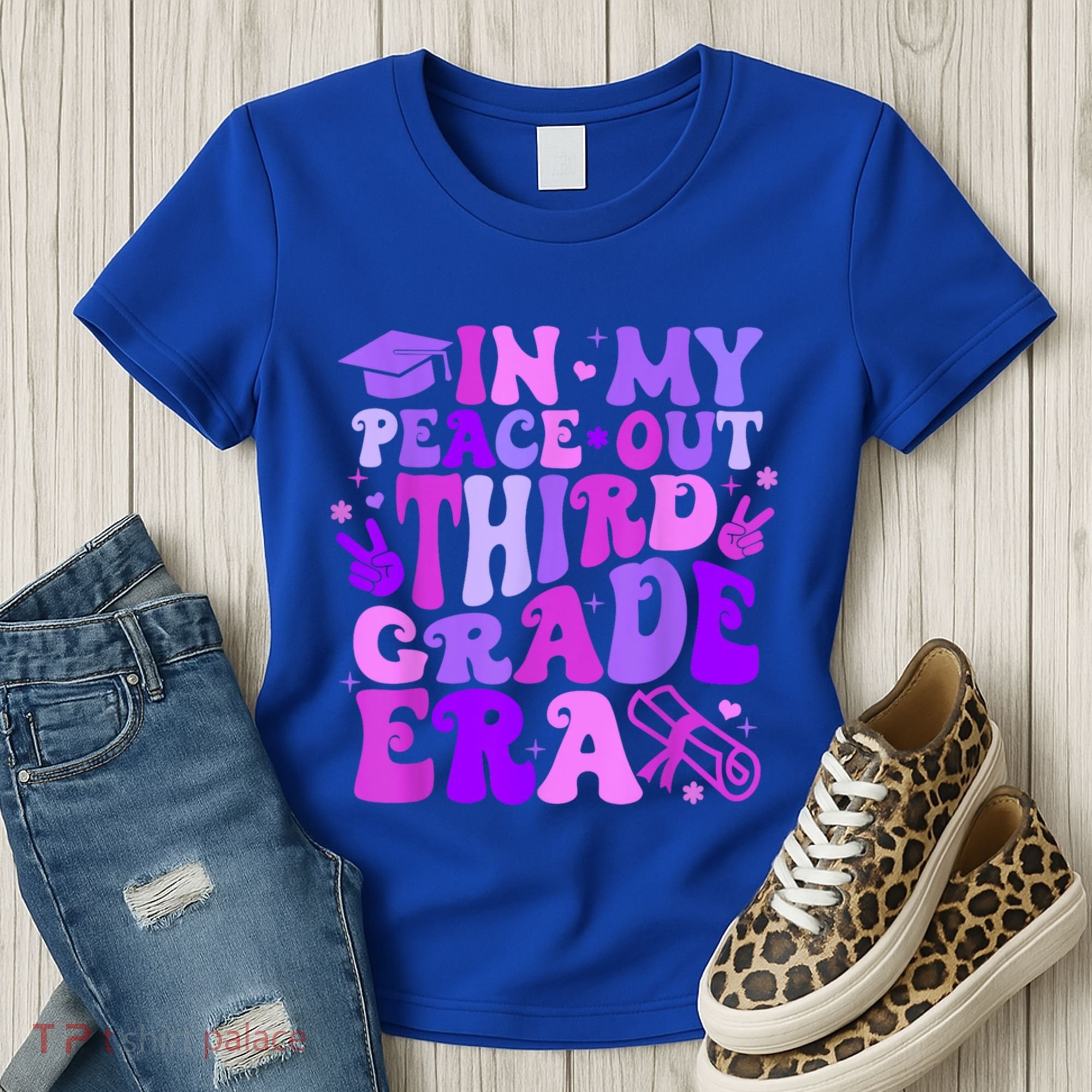 In My Peace Out Third Grade Era Graduate Last Day Of School Cute Gift Women's T-Shirt