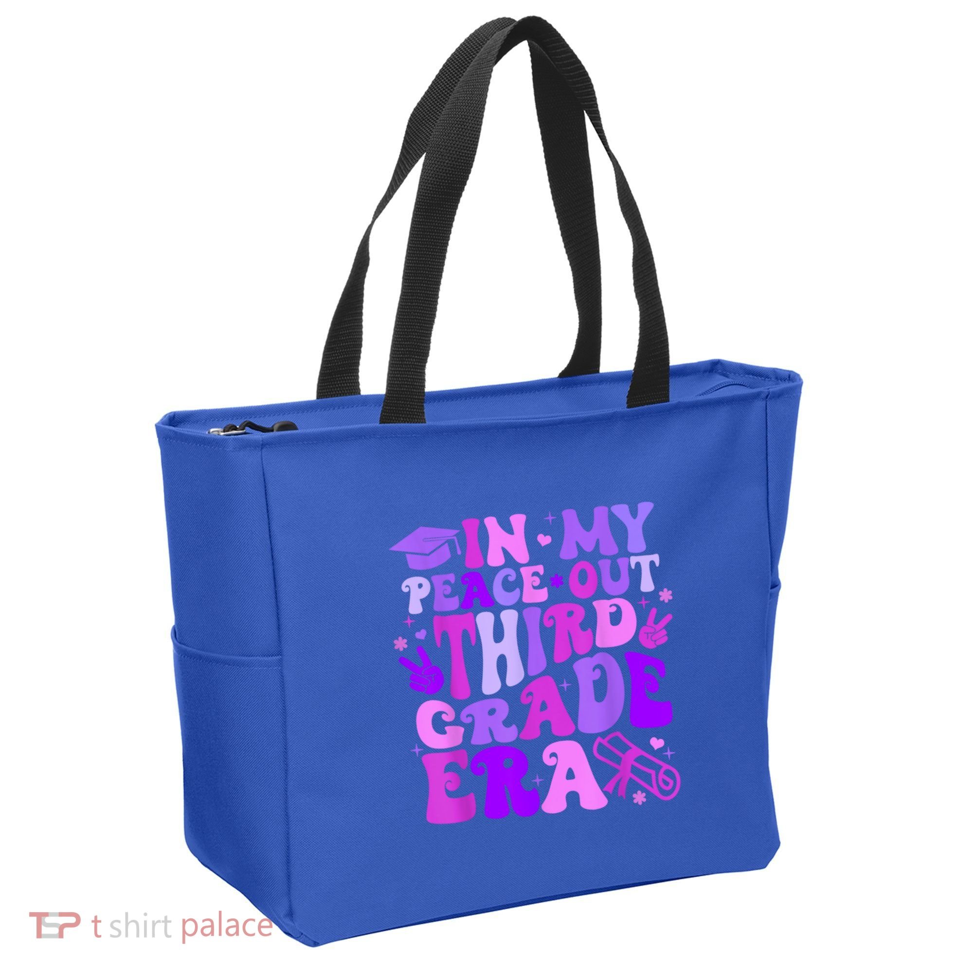 In My Peace Out Third Grade Era Graduate Last Day Of School Cute Gift Tote Bag
