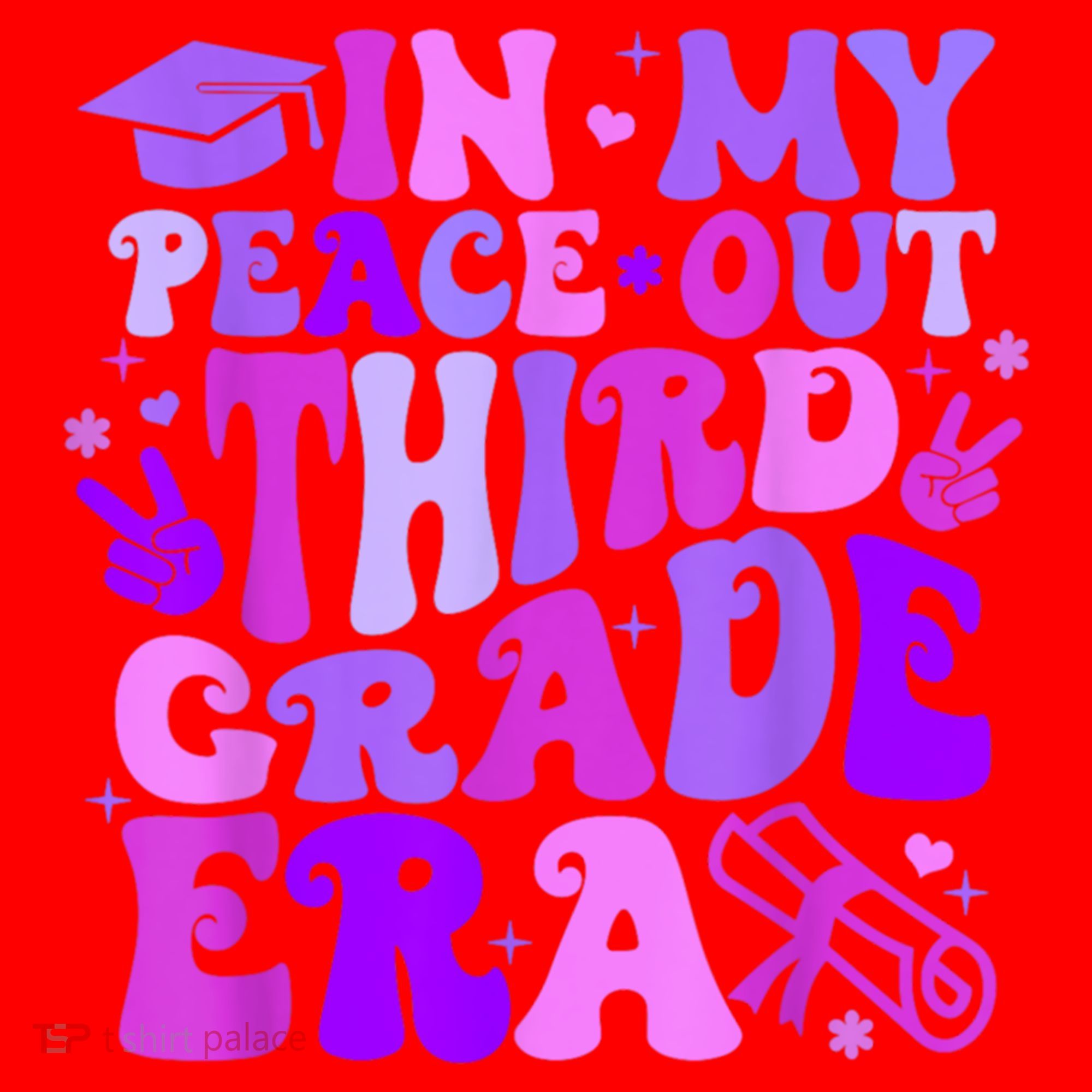 In My Peace Out Third Grade Era Graduate Last Day Of School Cute Gift Santa Hat