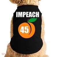 Impeach 45 Peach Emoji Anti Trump Impeachment Doggie Tank thumb 0