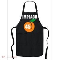 Impeach 45 Peach Emoji Anti Trump Impeachment Apron thumb 0