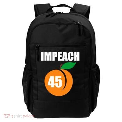 Impeach 45 Peach Emoji Anti Trump Impeachment Backpack