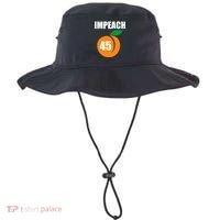 Impeach 45 Peach Emoji Anti Trump Impeachment Bucket Hat thumb 0