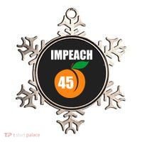Impeach 45 Peach Emoji Anti Trump Impeachment Ornament thumb 0