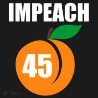 Impeach 45 Peach Emoji Anti Trump Impeachment Ornament thumb 1