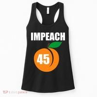 Impeach 45 Peach Emoji Anti Trump Impeachment Women's Tank Top thumb 0