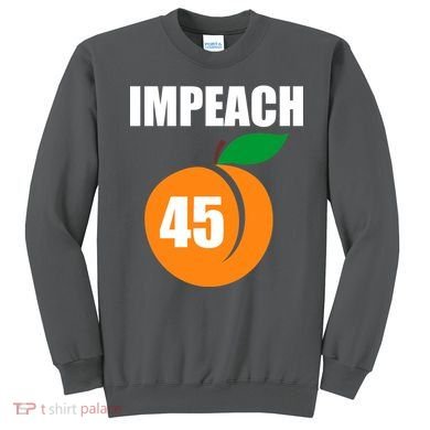 Impeach 45 Peach Emoji Anti Trump Impeachment Sweatshirt
