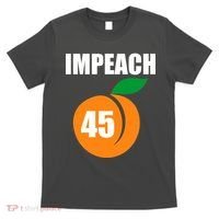 Impeach 45 Peach Emoji Anti Trump Impeachment T-Shirt thumb 0