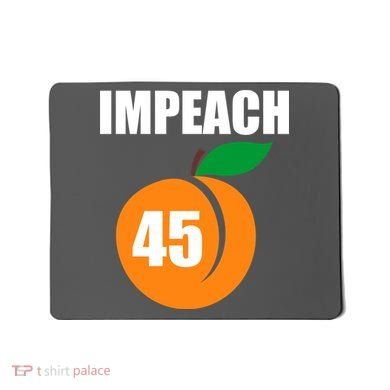 Impeach 45 Peach Emoji Anti Trump Impeachment Mousepad