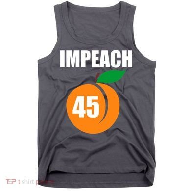 Impeach 45 Peach Emoji Anti Trump Impeachment Tank Top