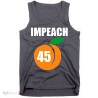 Impeach 45 Peach Emoji Anti Trump Impeachment Tank Top thumb 0