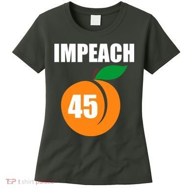 Impeach 45 Peach Emoji Anti Trump Impeachment Women's T-Shirt