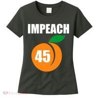 Impeach 45 Peach Emoji Anti Trump Impeachment Women's T-Shirt thumb 0