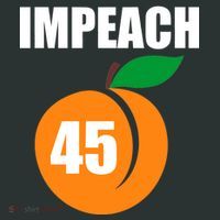 Impeach 45 Peach Emoji Anti Trump Impeachment Women's T-Shirt thumb 6
