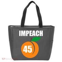 Impeach 45 Peach Emoji Anti Trump Impeachment Tote Bag thumb 0
