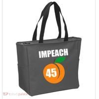 Impeach 45 Peach Emoji Anti Trump Impeachment Tote Bag thumb 2