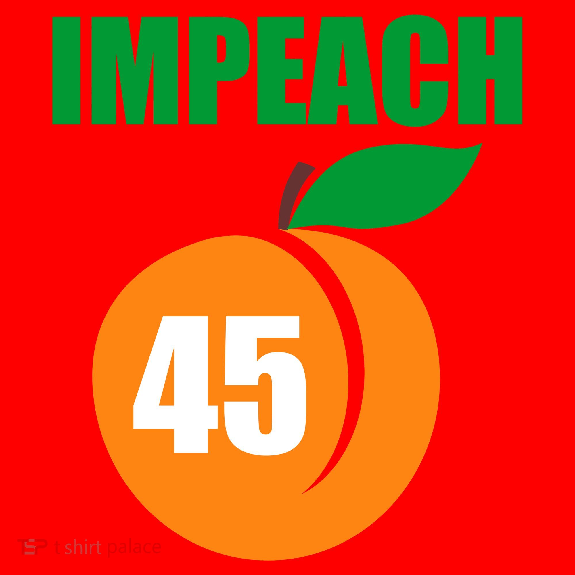 Impeach 45 Peach Emoji Anti Trump Impeachment Santa Hat