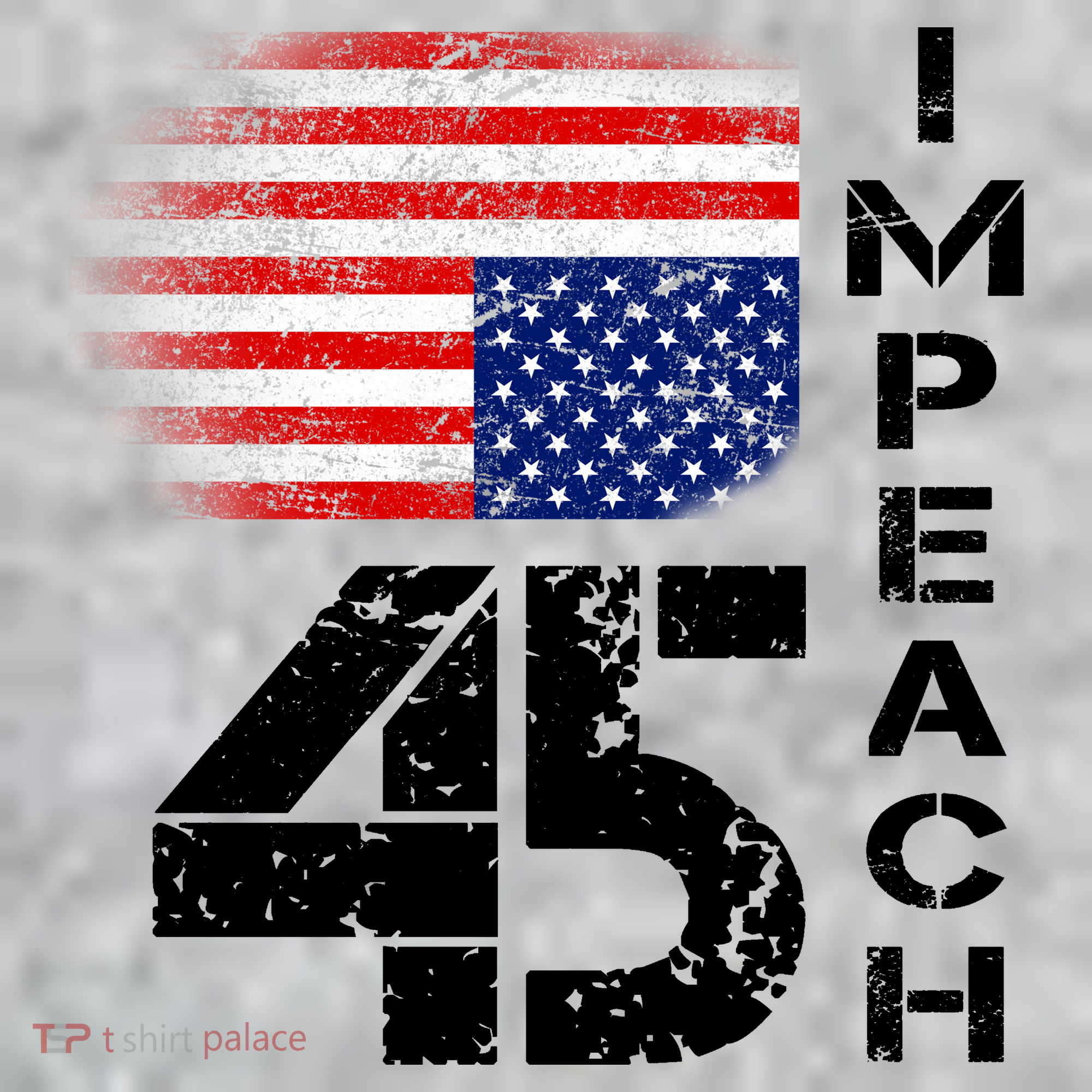 Impeach 45 Upside down Flag  The Baniff Cuffed Pom Beanie