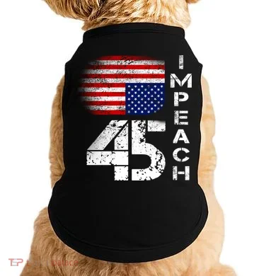 Impeach 45 Upside down Flag  Doggie Tank