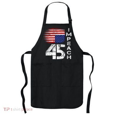Impeach 45 Upside down Flag  Apron