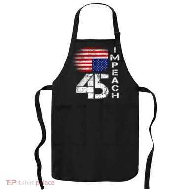 Impeach 45 Upside down Flag  Apron