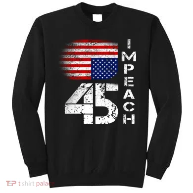 Impeach 45 Upside down Flag  Sweatshirt