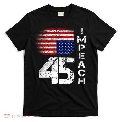 Impeach 45 Upside down Flag  T-Shirt