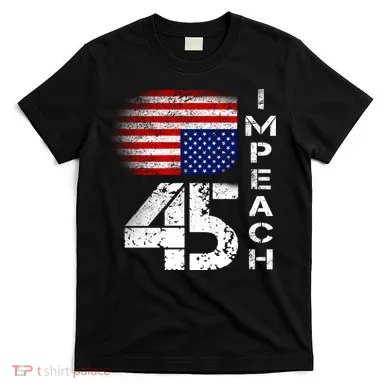Impeach 45 Upside down Flag  T-Shirt