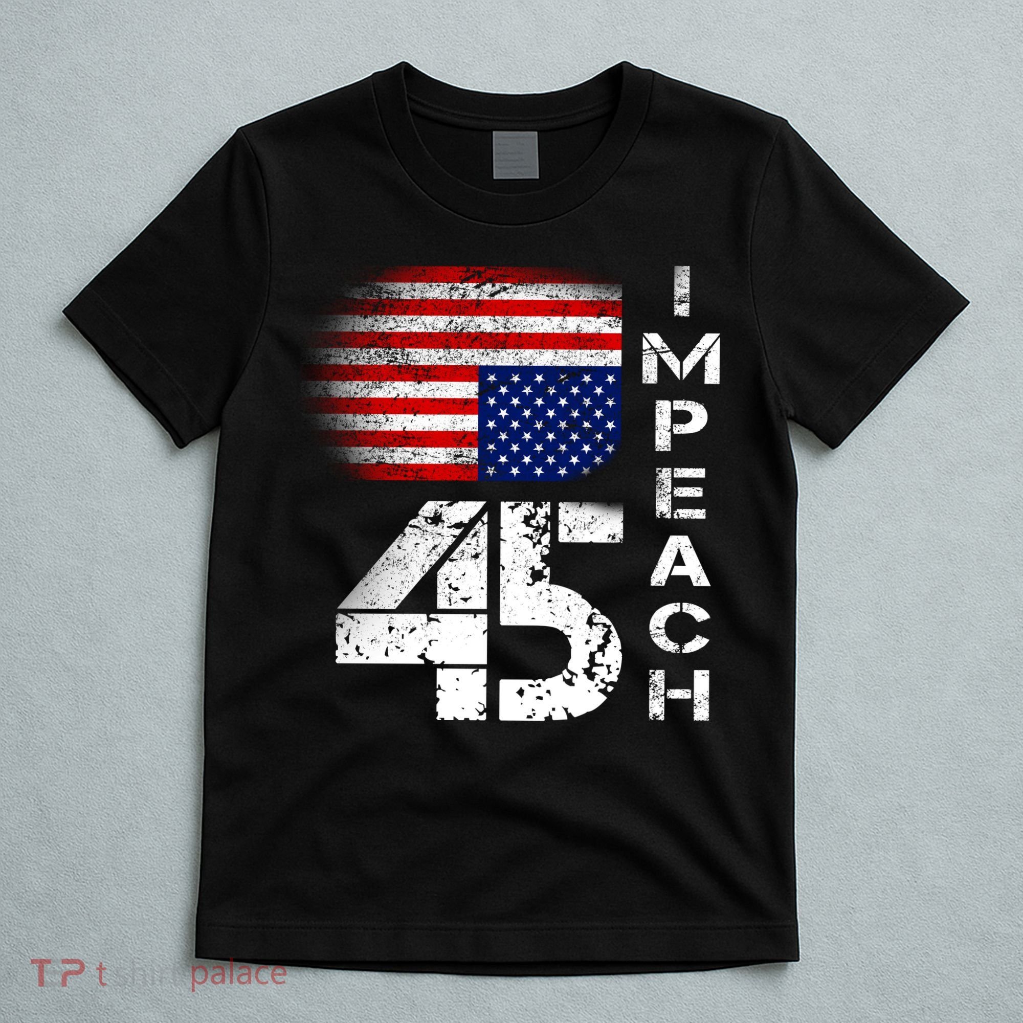 Impeach 45 Upside down Flag  T-Shirt