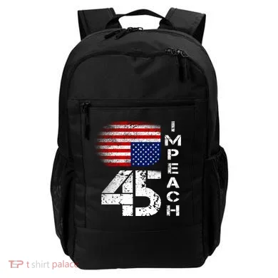 Impeach 45 Upside down Flag  Backpack