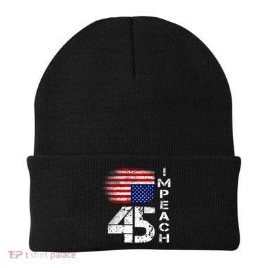 Impeach 45 Upside down Flag  Beanie