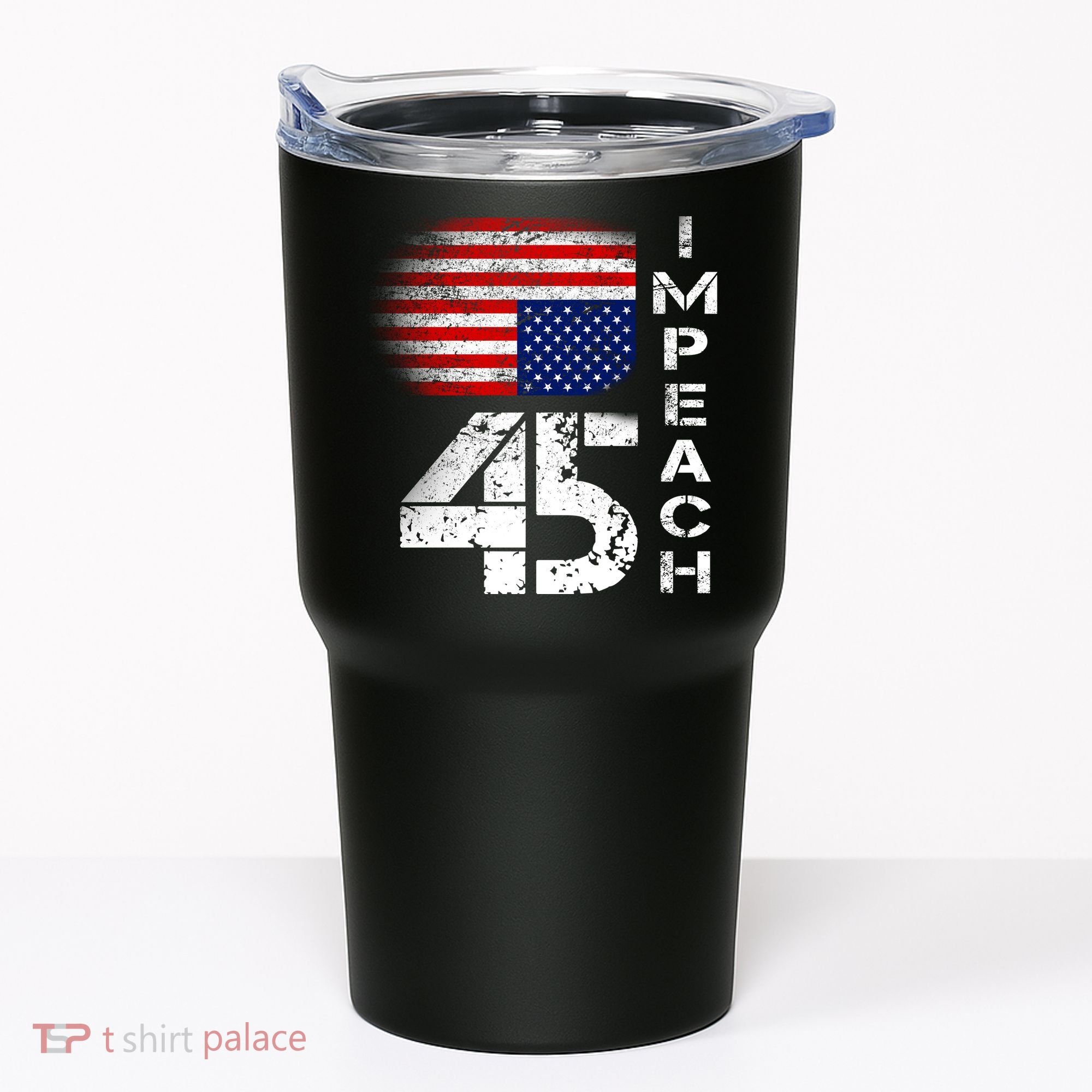 Impeach 45 Upside down Flag  Tumbler