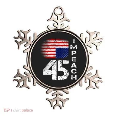 Impeach 45 Upside down Flag  Ornament