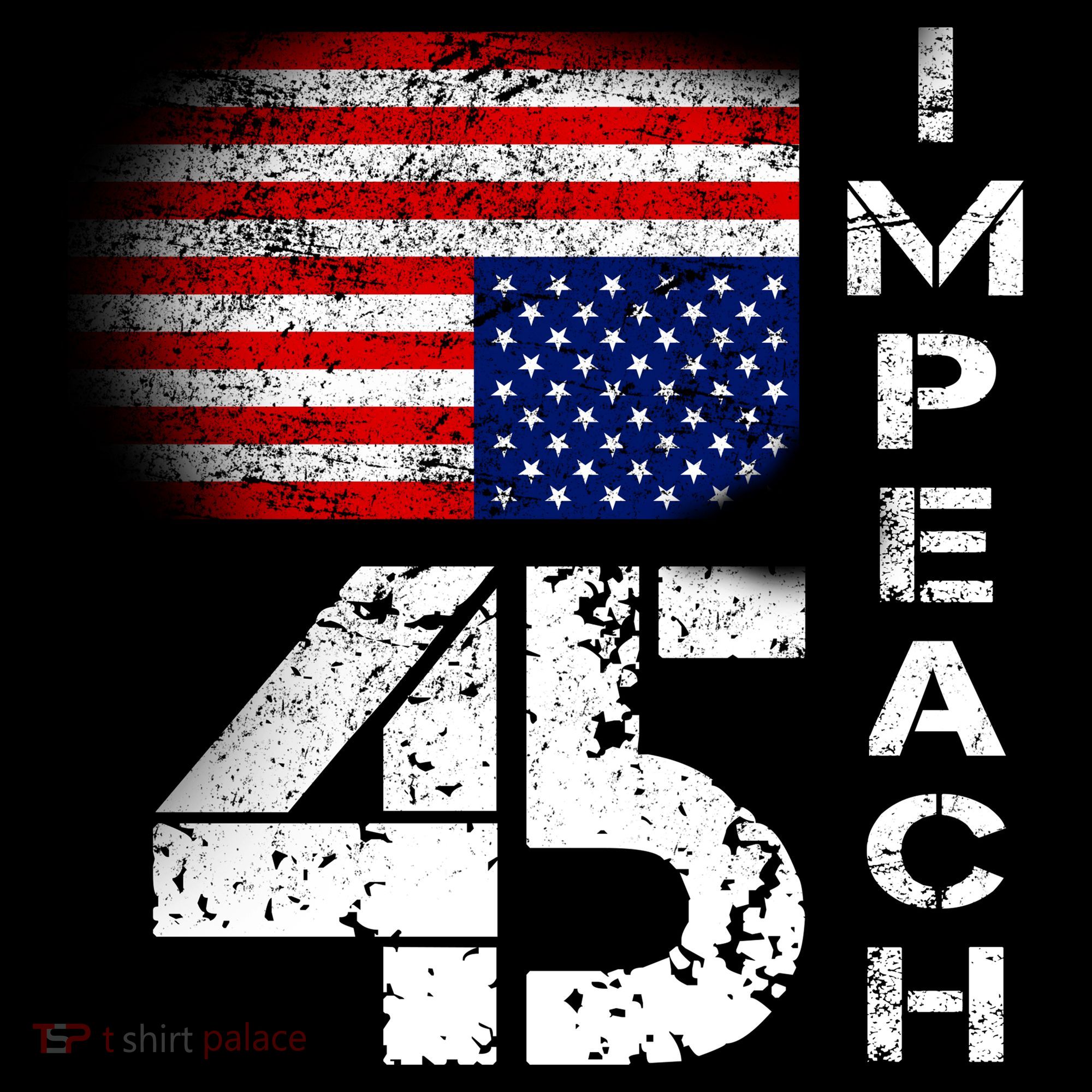 Impeach 45 Upside down Flag  Baby Bodysuit