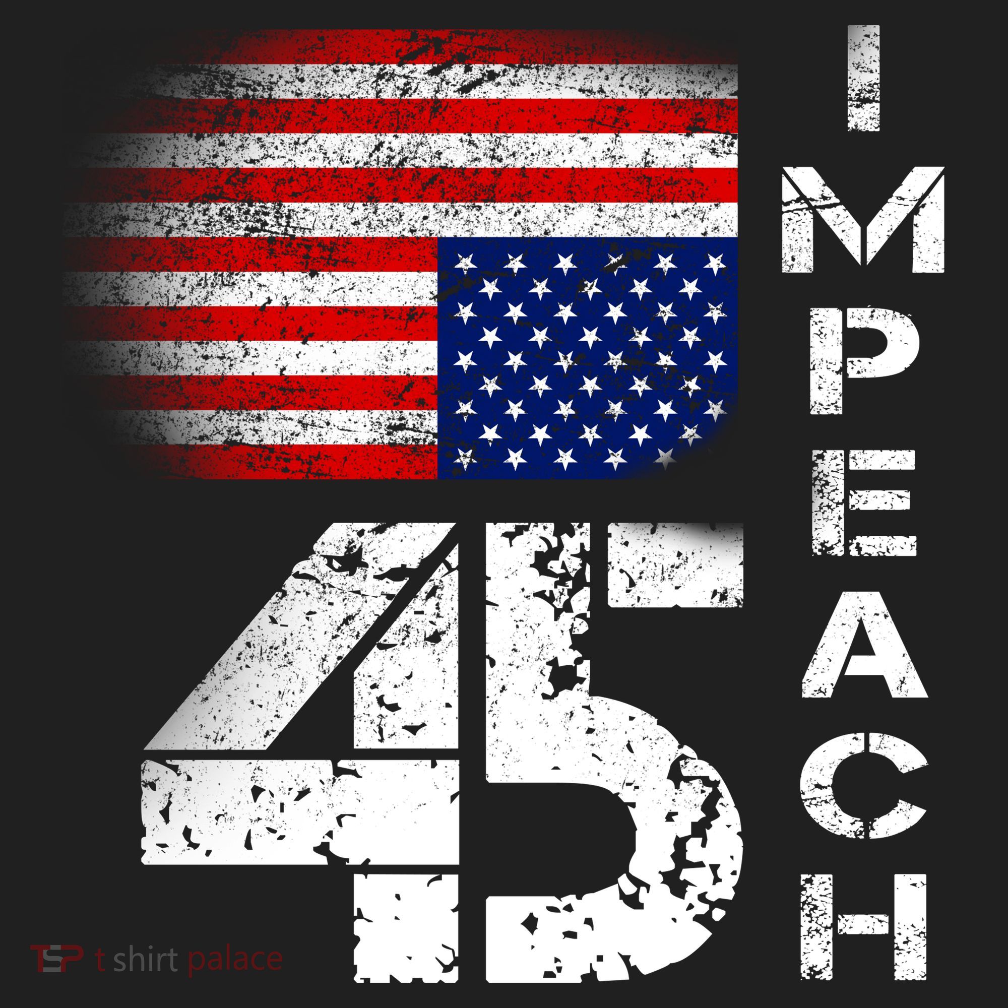 Impeach 45 Upside down Flag  Hat