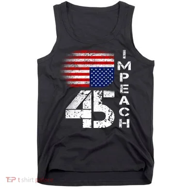 Impeach 45 Upside down Flag  Tank Top