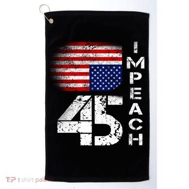 Impeach 45 Upside down Flag  Golf Towel