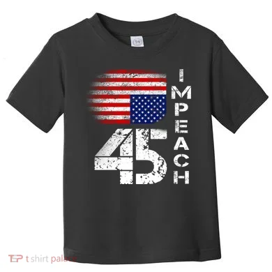Impeach 45 Upside down Flag Toddler T-Shirt