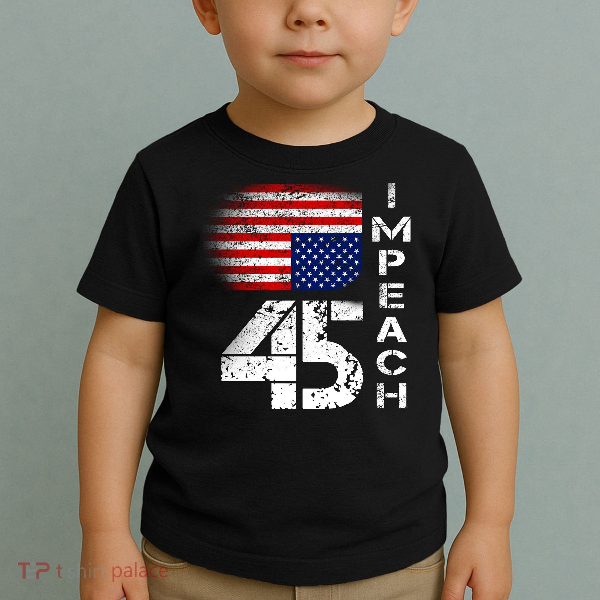 Impeach 45 Upside down Flag  Toddler T-Shirt
